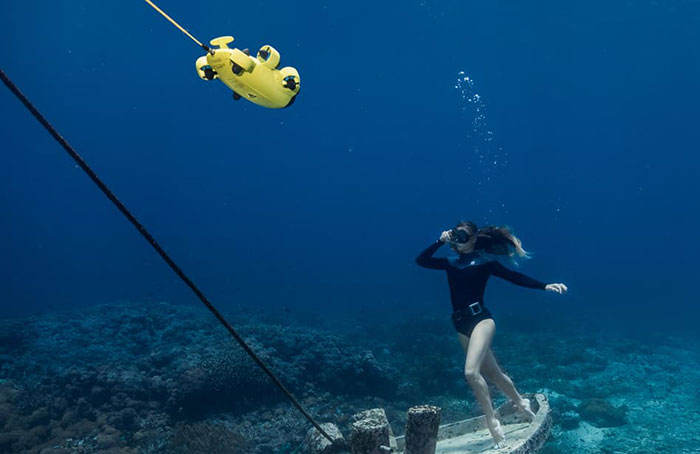 Underwater Drone Shooting